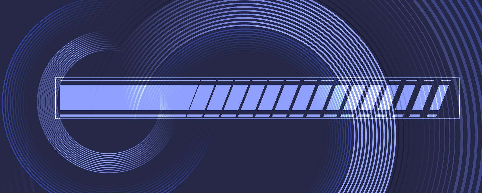 a blue background with a circular design vector