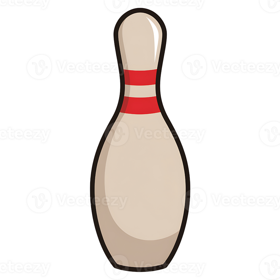 bowling pin on transparent background png