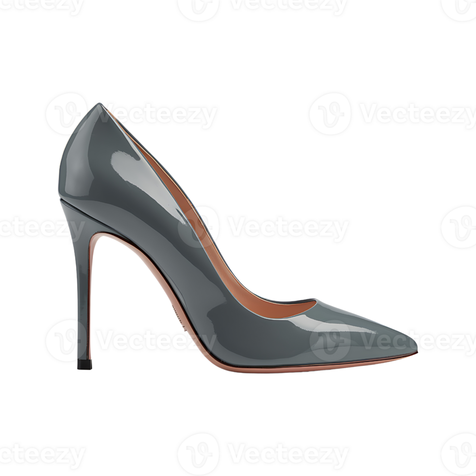 leather pumps feature a pointed toe and a stiletto heel on transparent background png