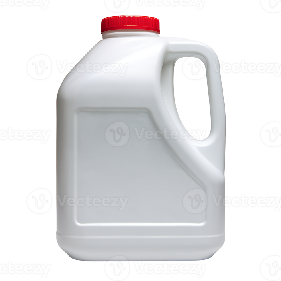 white plastic container with a red lid on transparent background png