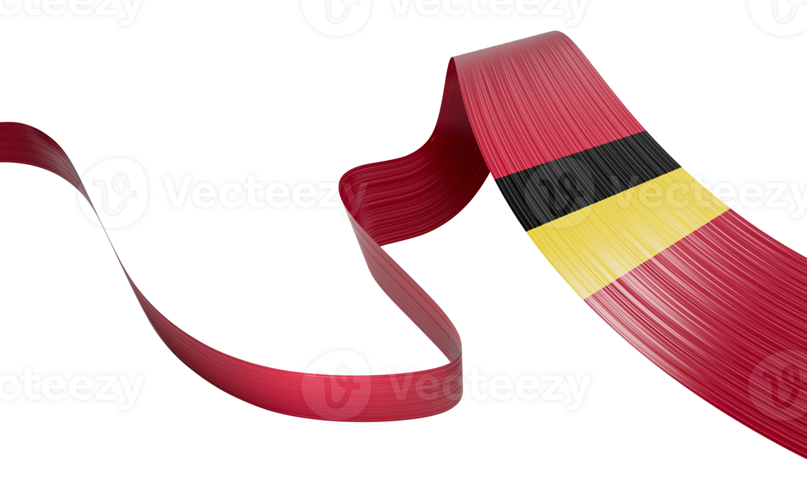 3d Flag Of Belgium 3d Wavy Shiny Belgium Ribbon 3d Illustration png