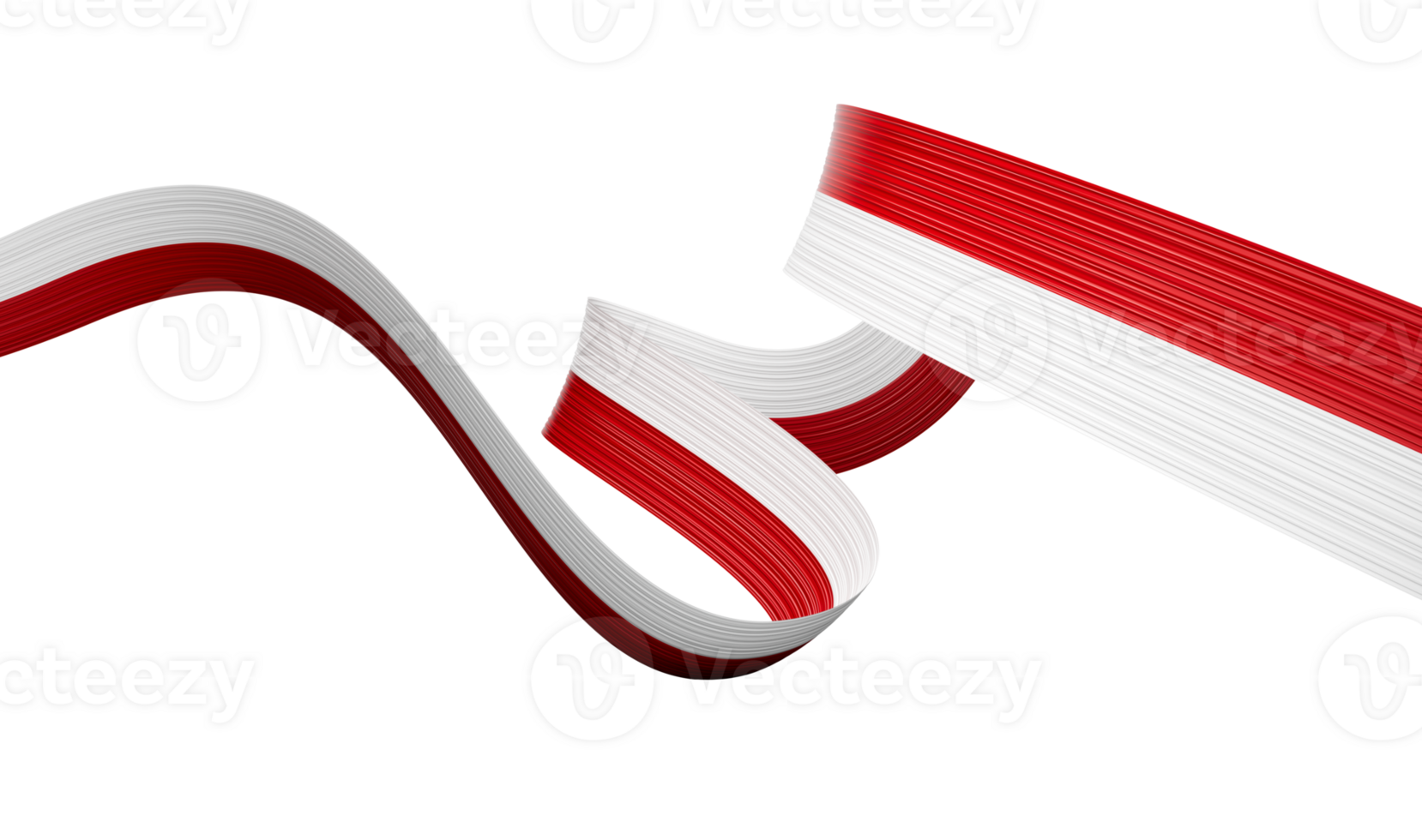 3d Flag Of Indonesia And Monaco 3d Wavy Shiny Ribbon 3d Illustration png