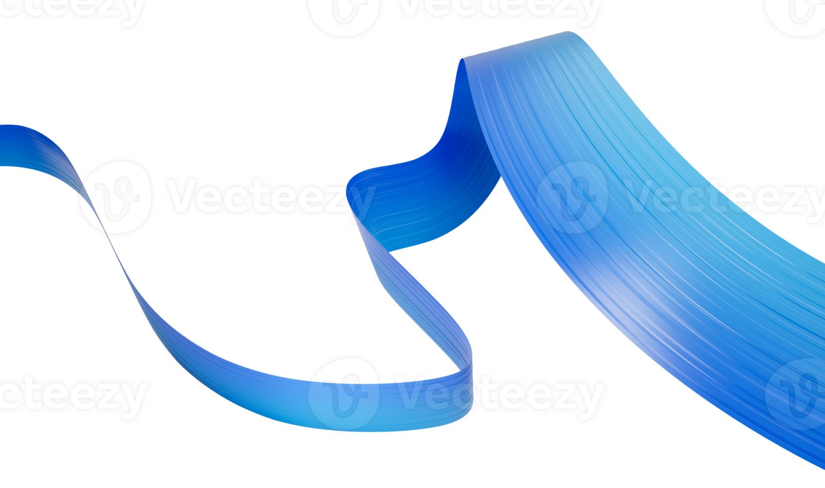 3d Wavy Blue Flag 3d Waving Abstract Ribbon Flag 3d Illustration png