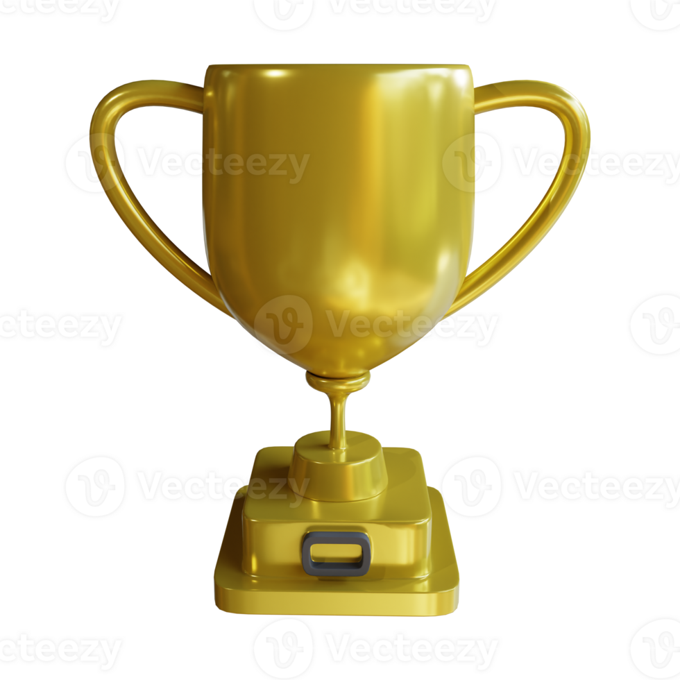 Elegant 3D Trophy Model for Recognition png