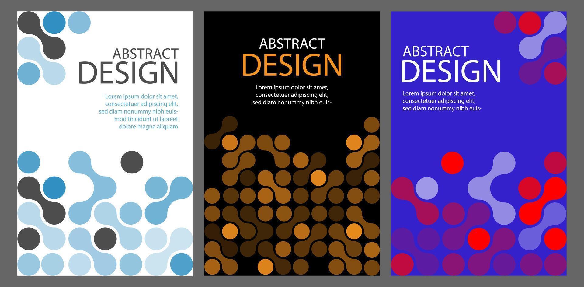 Metaball abstract geometric shape, modern minimalist concept for brochure, book cover, poster, flier, banner, card vector