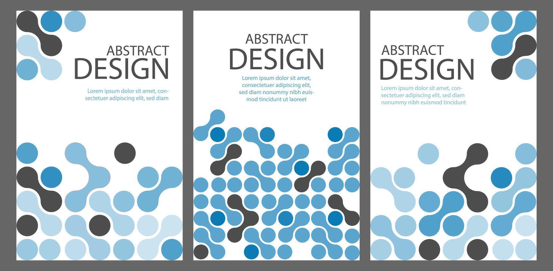 Metaball abstract geometric shape, modern minimalist concept for brochure, book cover, poster, flier, banner, card vector