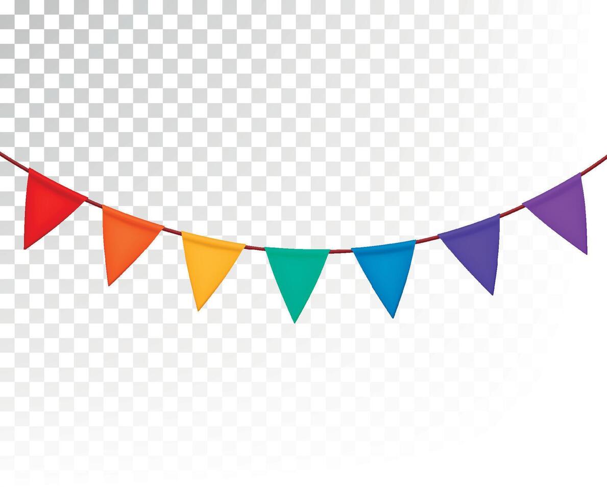 Rainbow marshes and flags. Colorful confettif or Pride Month letter symbol LGBTQ event decoration. vector