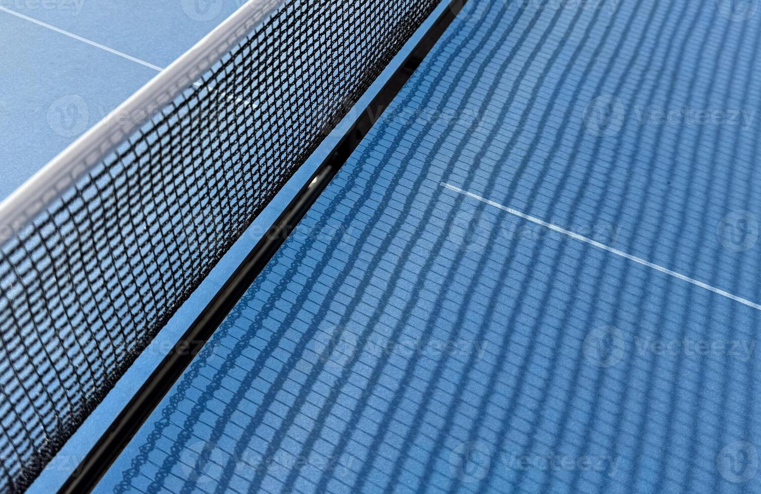 ping-pong table with a net photo