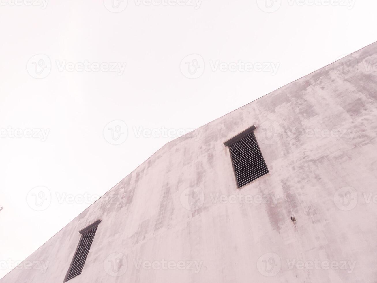 Air ventilation in a building, exterior ventilation in high walls for background purpose photo