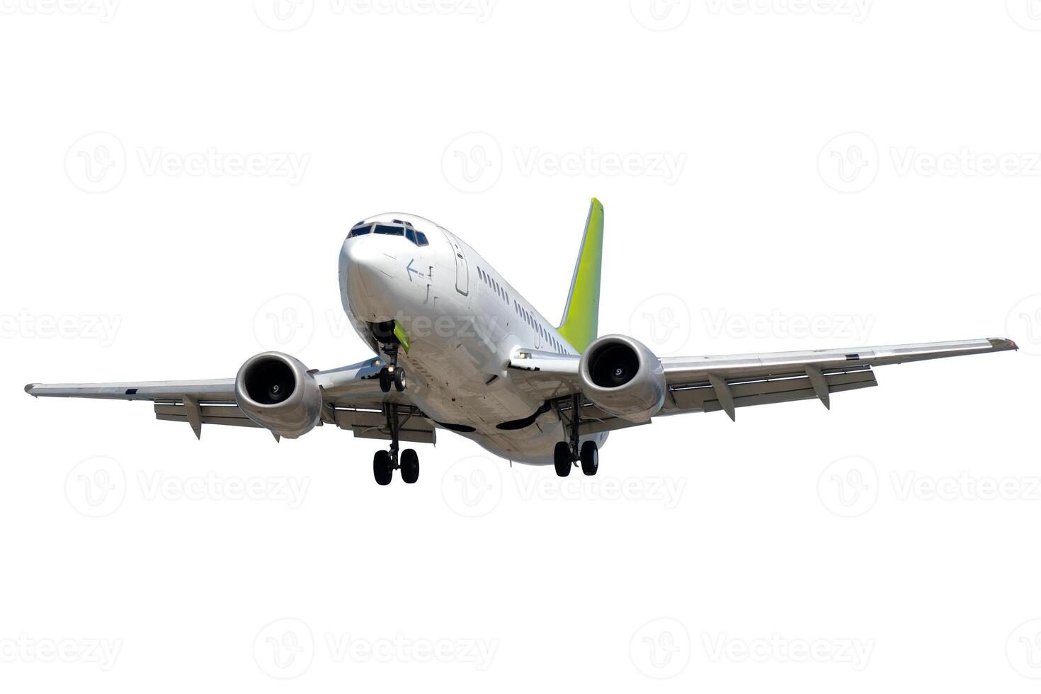 Plane on white background photo