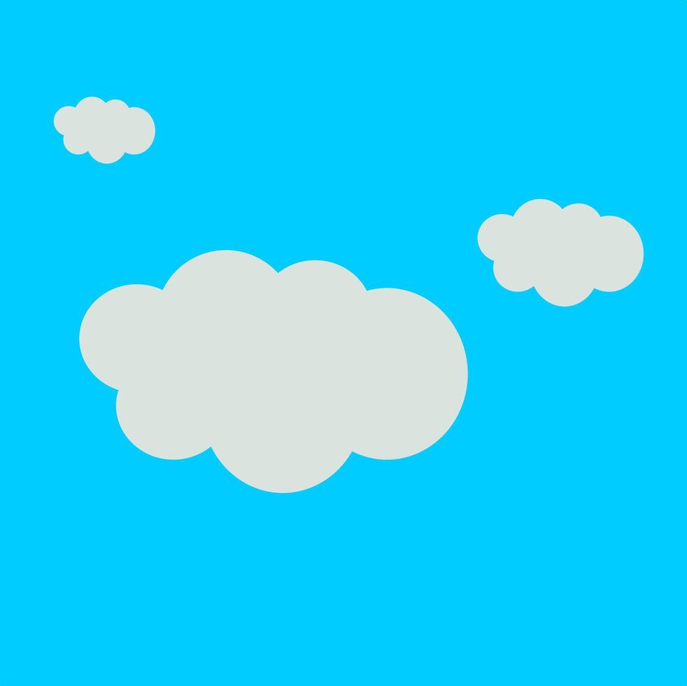clouds in the blue sky vector