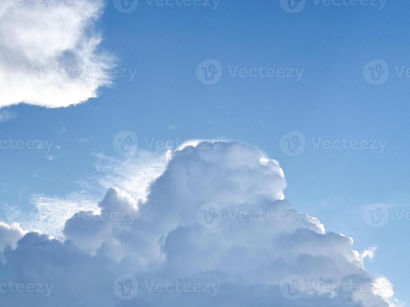 blue sky high shape outdoor group of white clouds abstract background in summer gradient light beauty background. beautiful bright cloud and calm fresh wind air photo