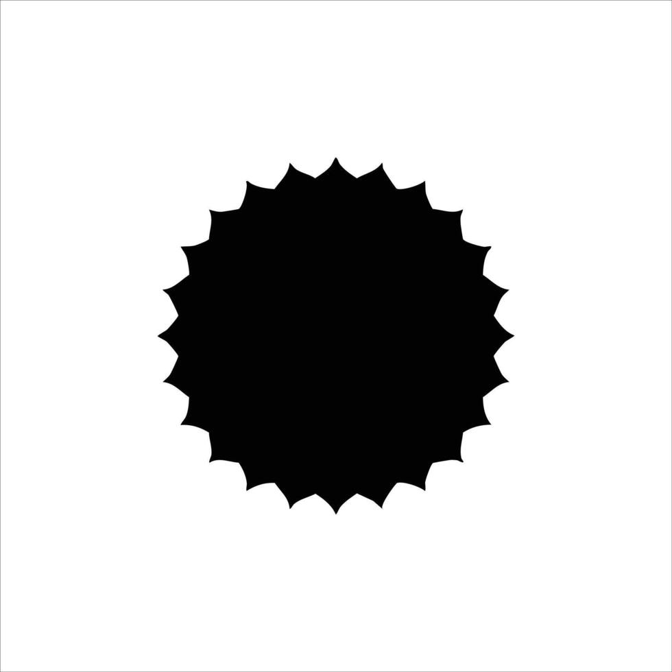 sun icon silhouette vector