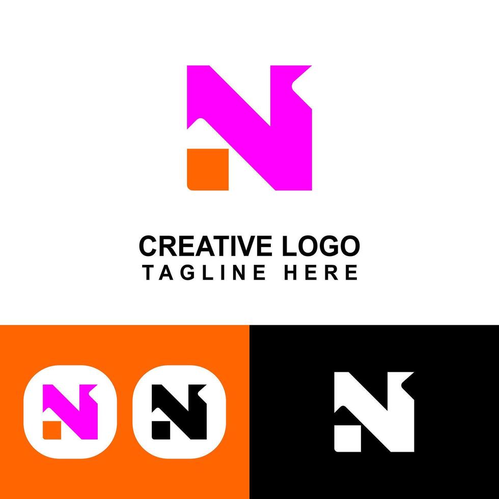 Modern initial N design for product. Simple concept suitable for attracting customers. vector