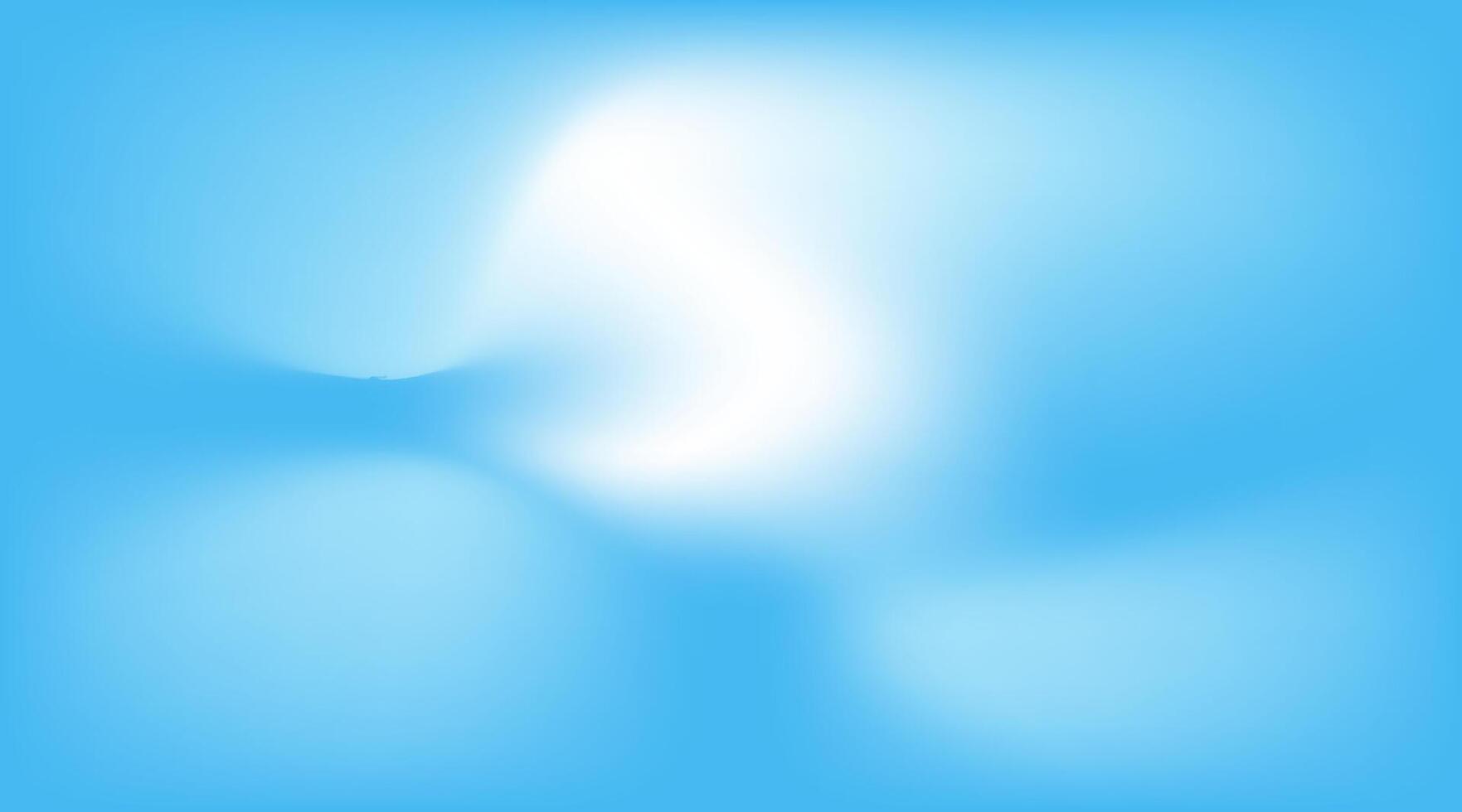 Elegant blue and white sky backdrop. Pastel summer hues in a soft design. Blurred gradient background with a light, minimal feel. vector
