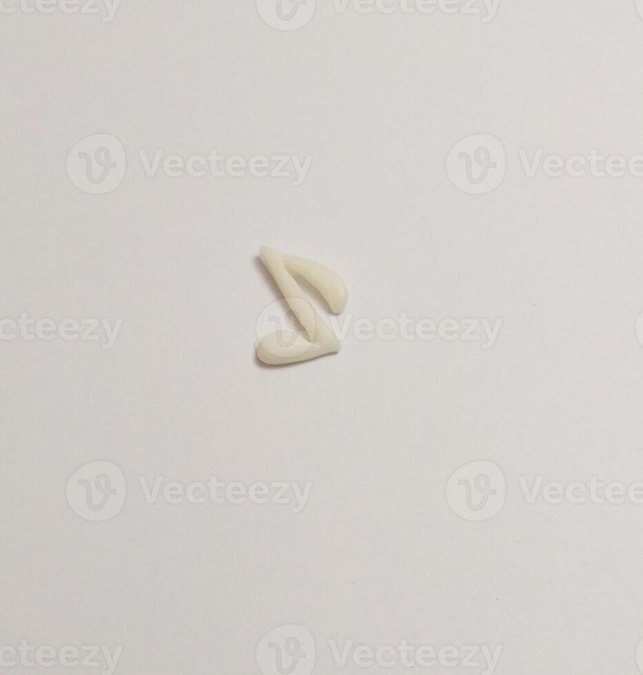 miniature cute handmade of clay music key note photo