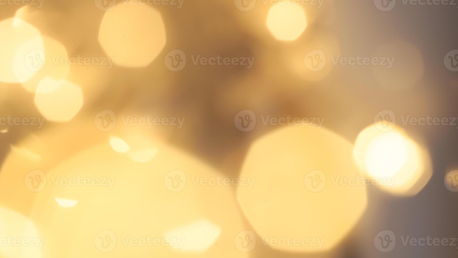 Soft golden bokeh background with a subtle glowing and elegant festive ambiance photo