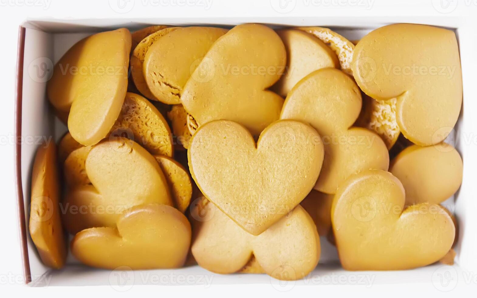 pan de jengibre en el forma de corazón foto