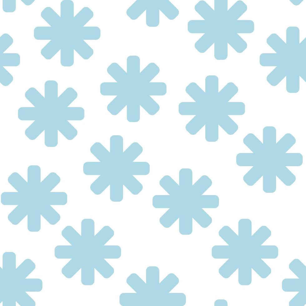 blue snow seamless pattern vector