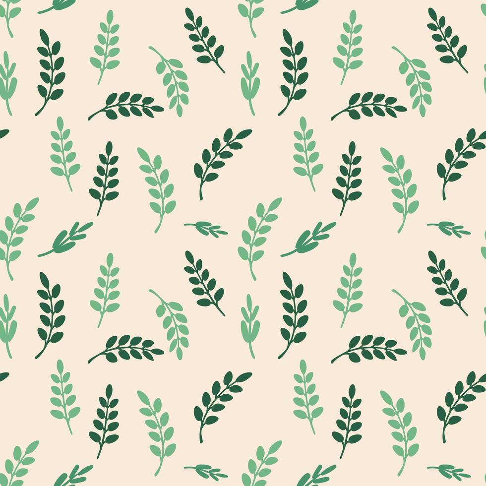 A romantic and elegant floral pattern on beige background vector