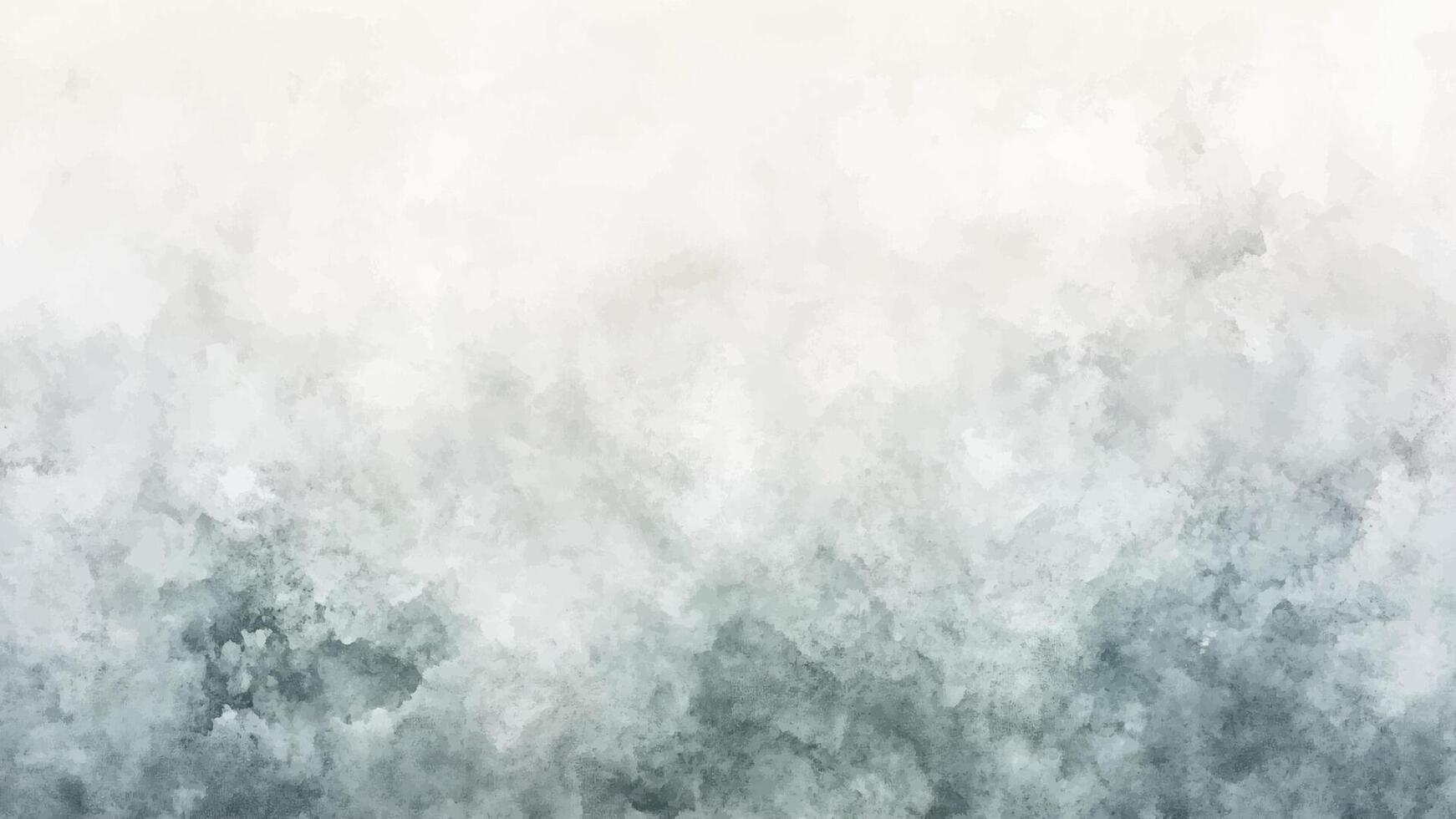 Abstract horizontal watercolor background with hand drawn texture. Brush stroked painting blue green beige pastel color vector