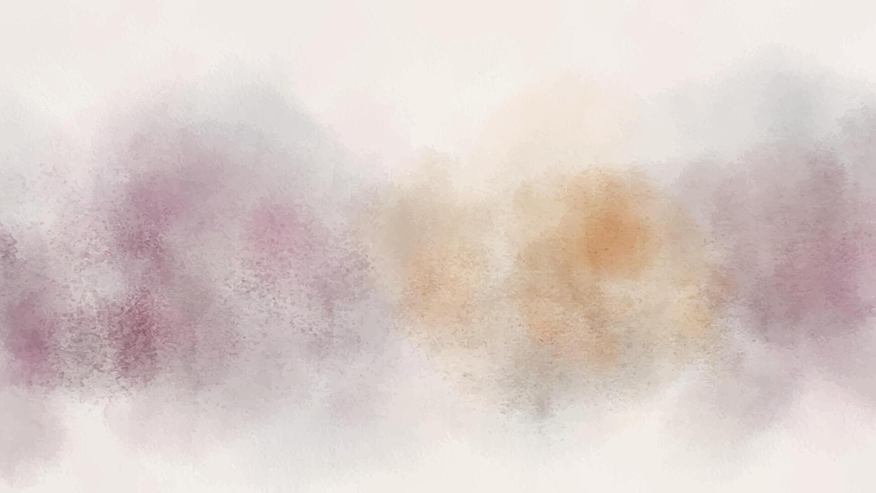 Abstract horizontal background watercolor style pink brown color. Hand drawn texture. Brush stroked painting pastel color watercolour vector