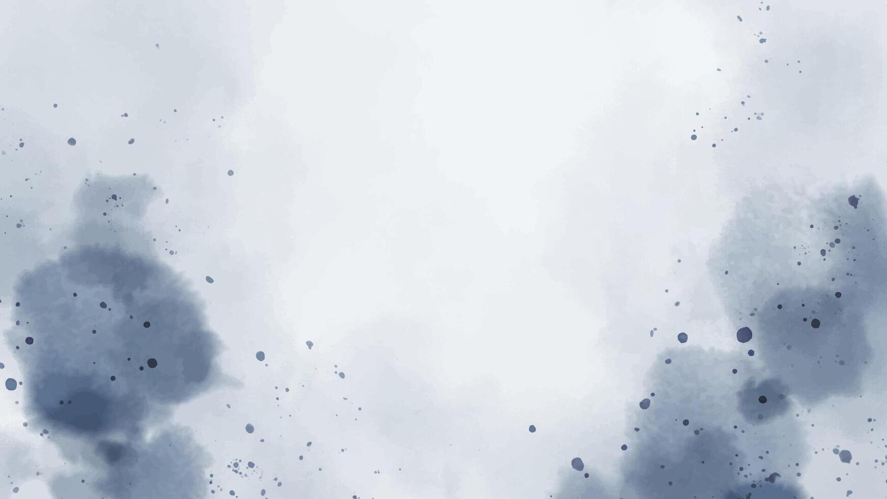Abstract horizontal watercolor background template. splattered blue ink Hand drawn backdrop. Brush stroked painting pastel color watercolour vector