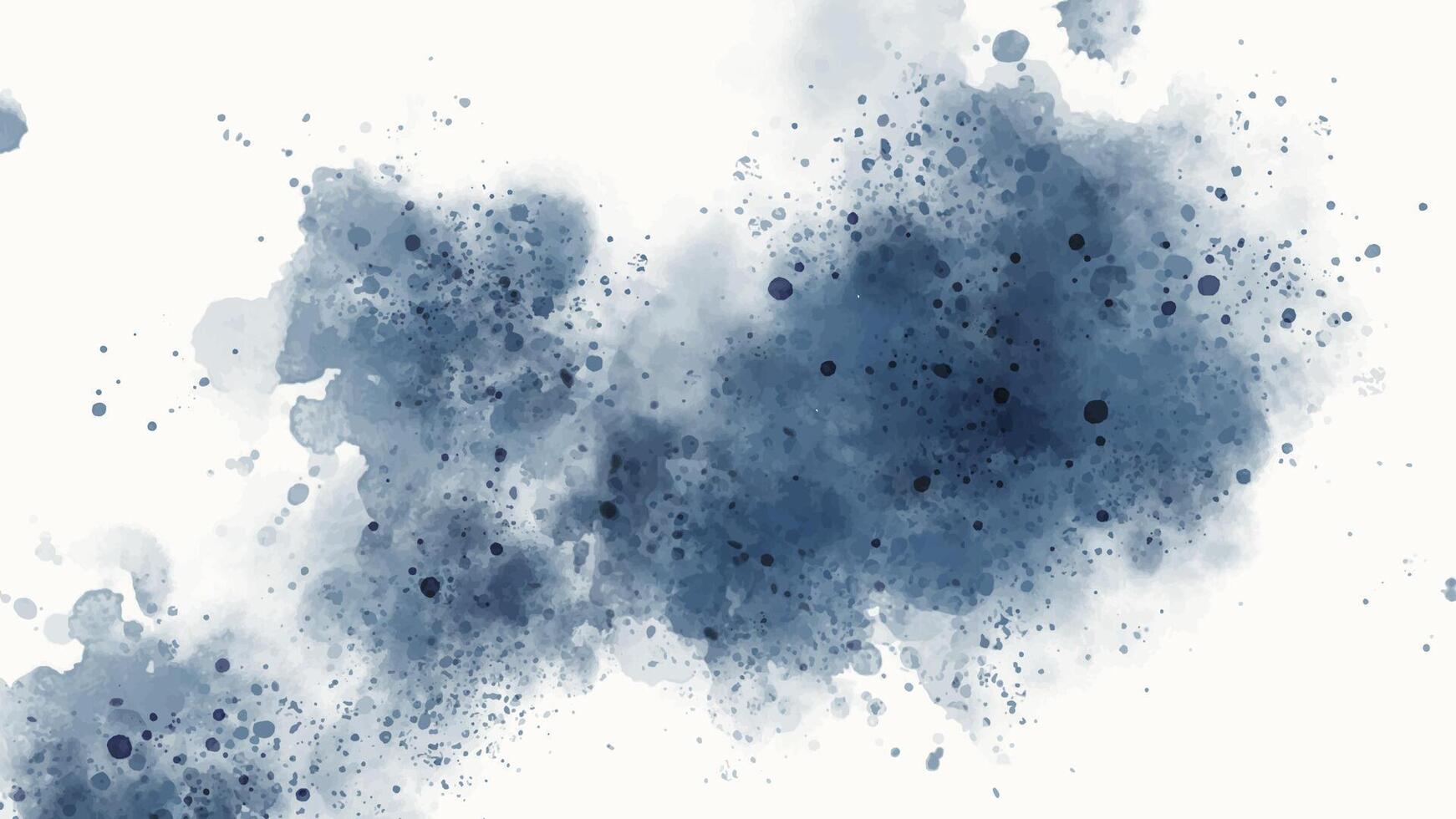 Abstract horizontal watercolor background with Hand drawn texture. white blue Brush stroked painting color vector