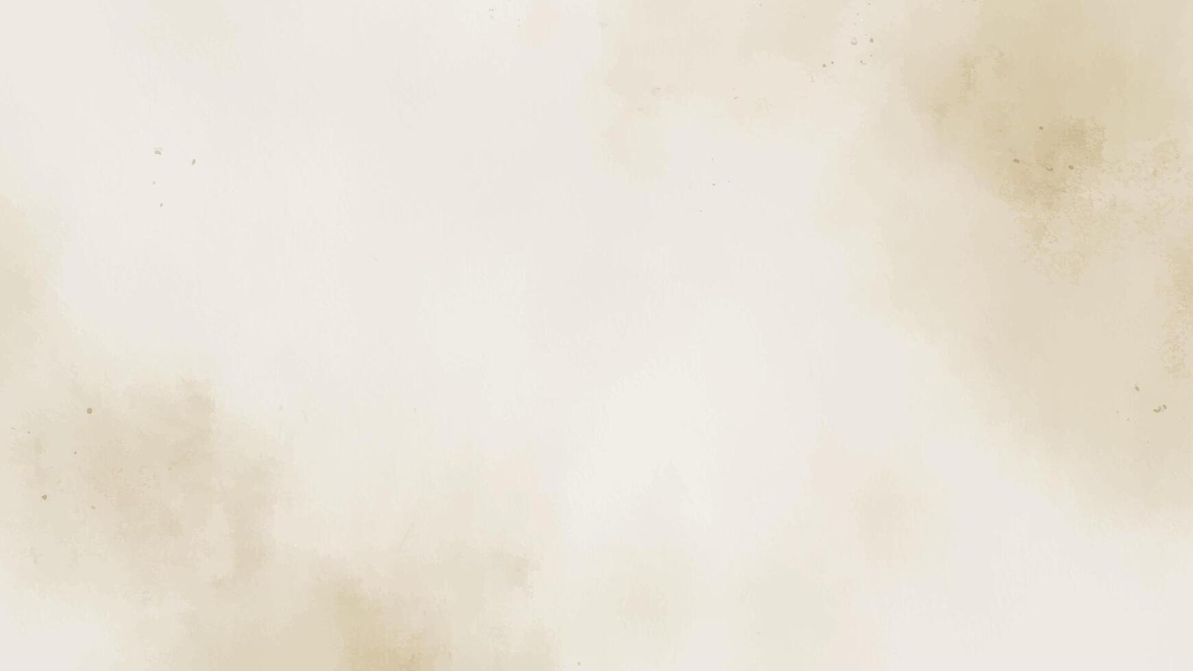 Abstract horizontal aesthetic watercolor background with hand drawn decoration texture. brown gold colored brush stroked pastel color watercolour vector