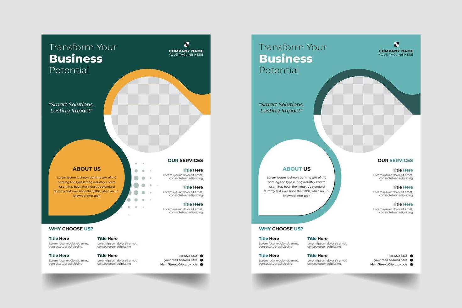 Clean and Stylish Business Flyer template vector