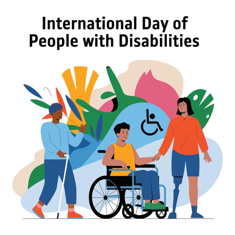 Unity in Diversity Celebrating the International Day of People with Disabilities vector