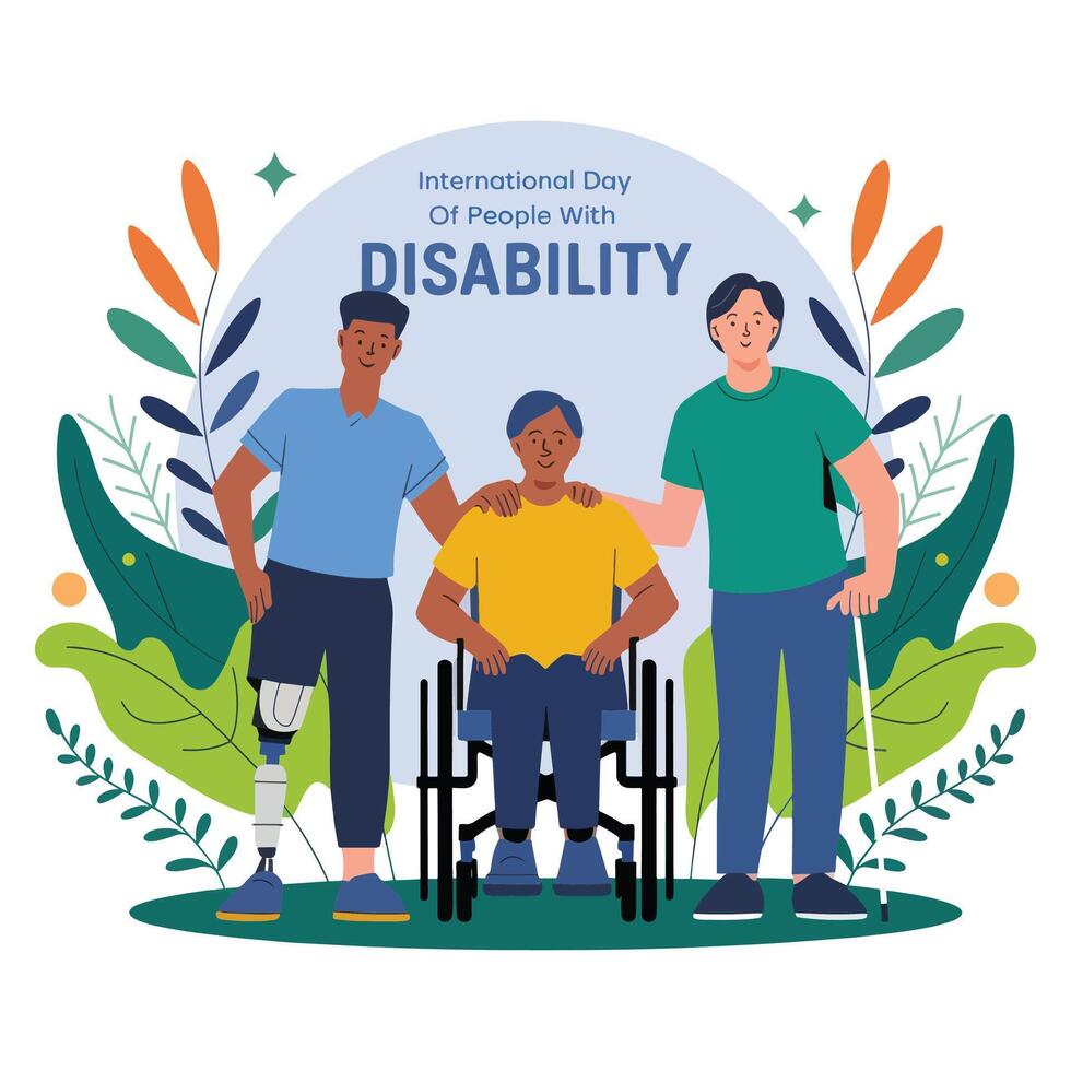 United in Diversity Celebrating the International Day of People with Disabilities vector
