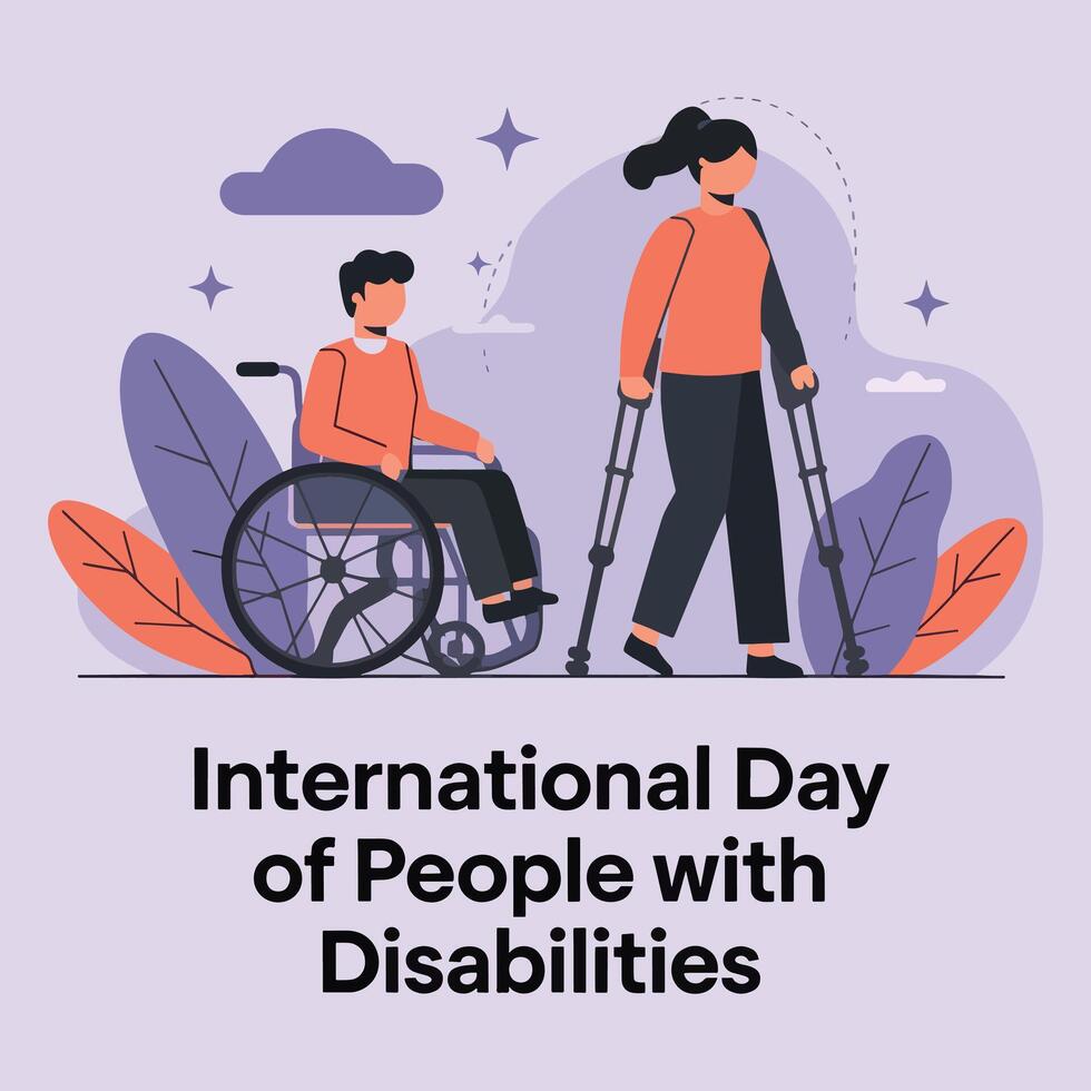 Unified Spirits Celebrating the International Day of People with Disabilities vector