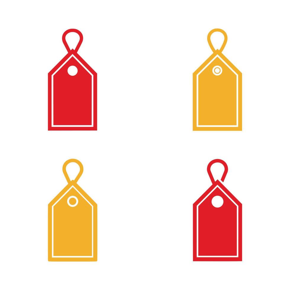 Set of Price tag icons. illustration in flat style vector