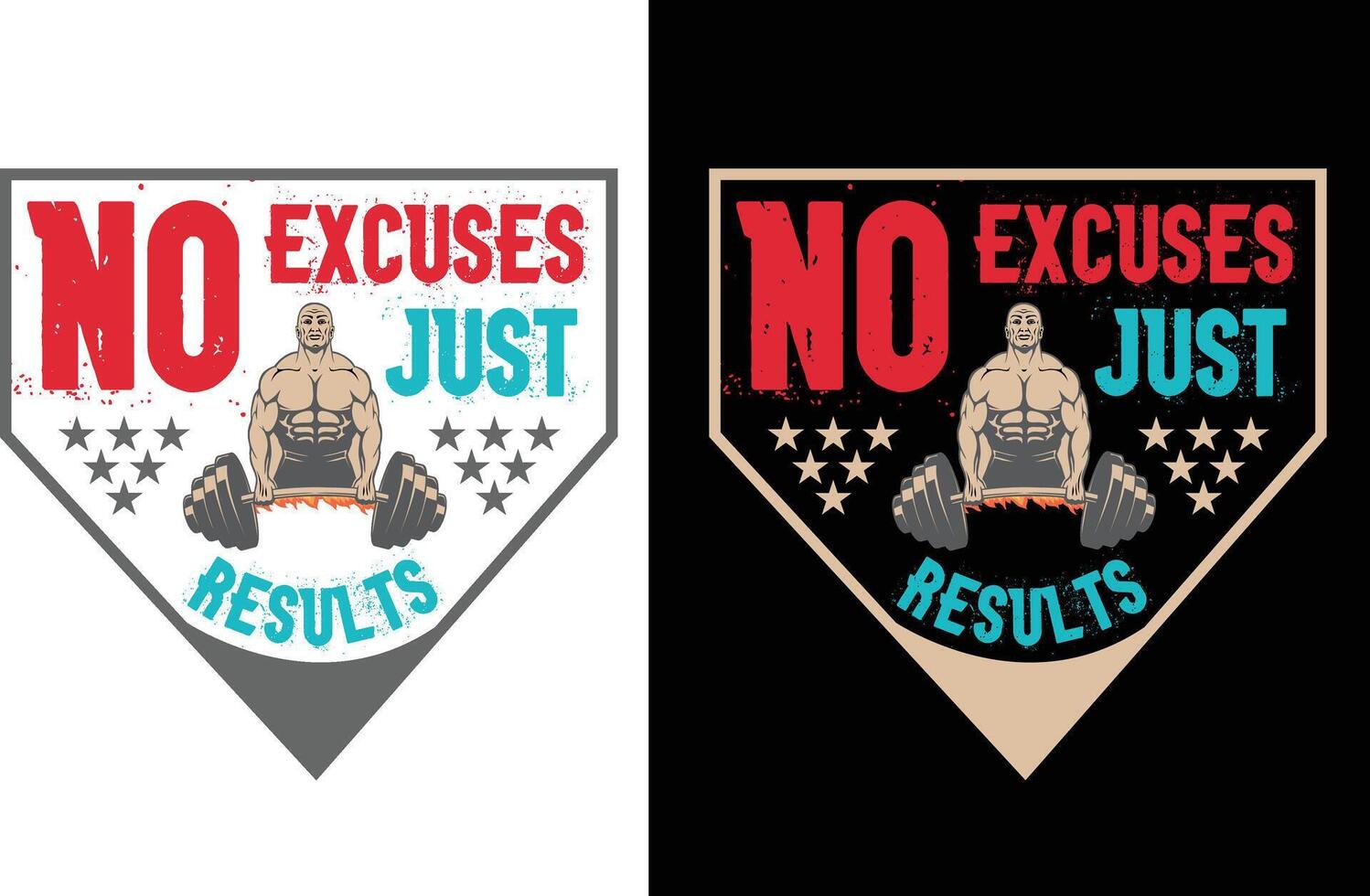 Gym t-shirt design vector