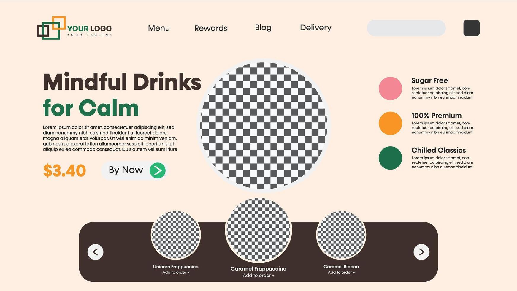 coffee web banner vector