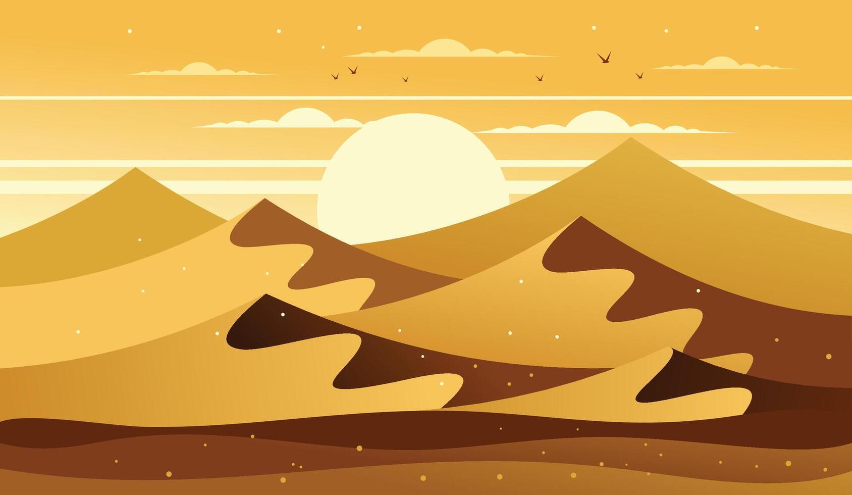 Desert Landscape Illustration vector