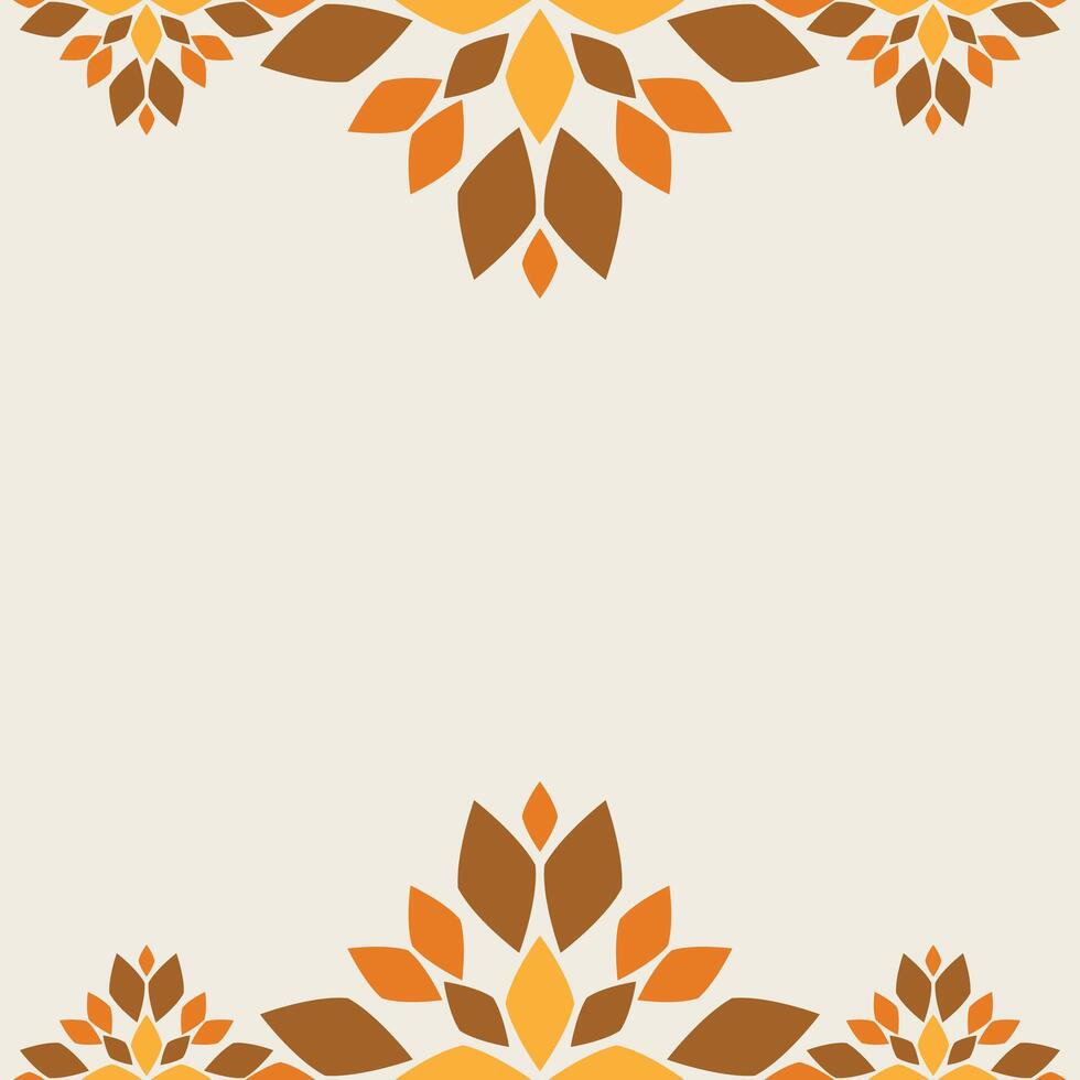 floral frame with floral element vector