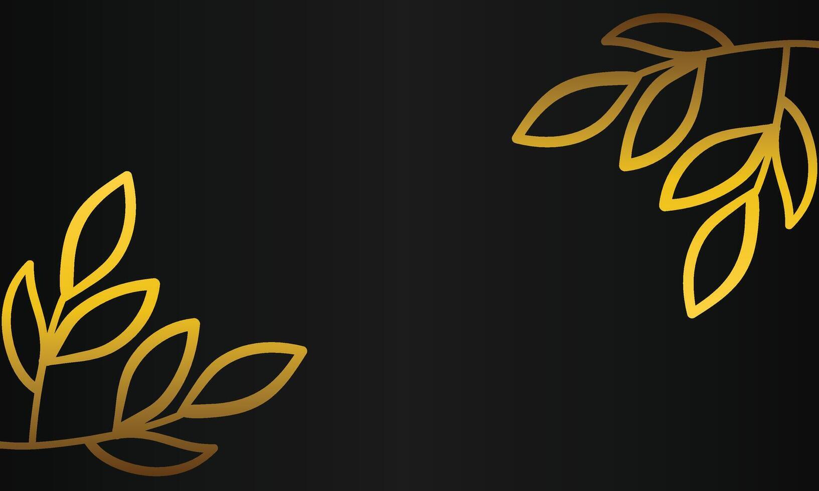 black background with golden frame vector