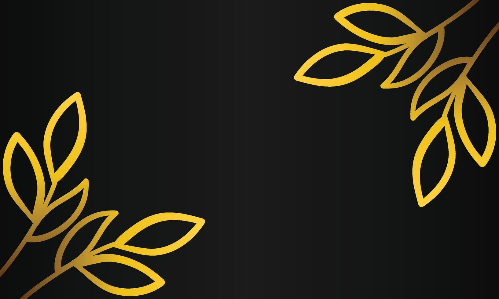 golden flower on black background vector