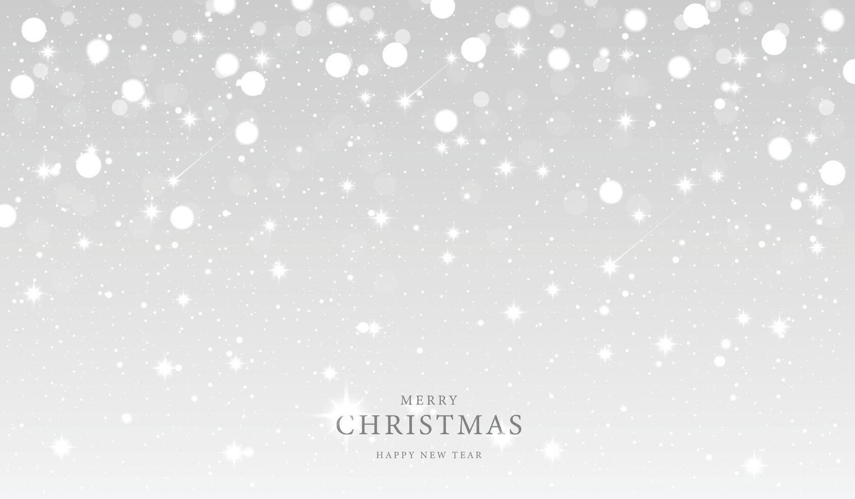 Christmas and Happy New Year background on sparkling in shiny gray background. winter snow with beautiful light. design. vector