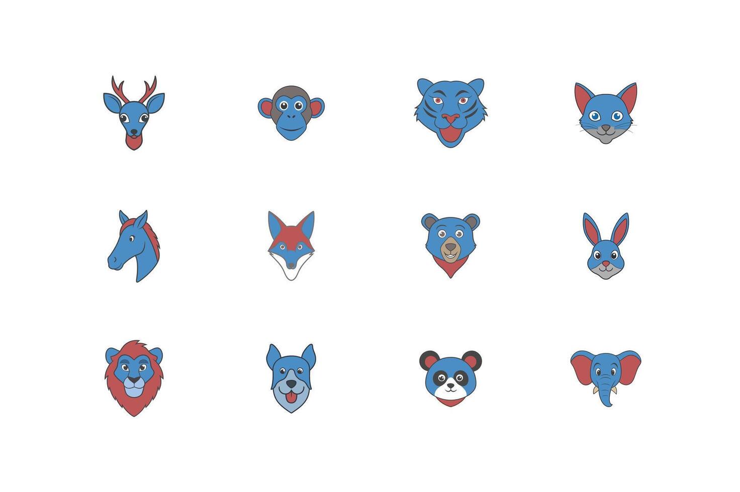 Wild and Domestic Mammals Collection vector