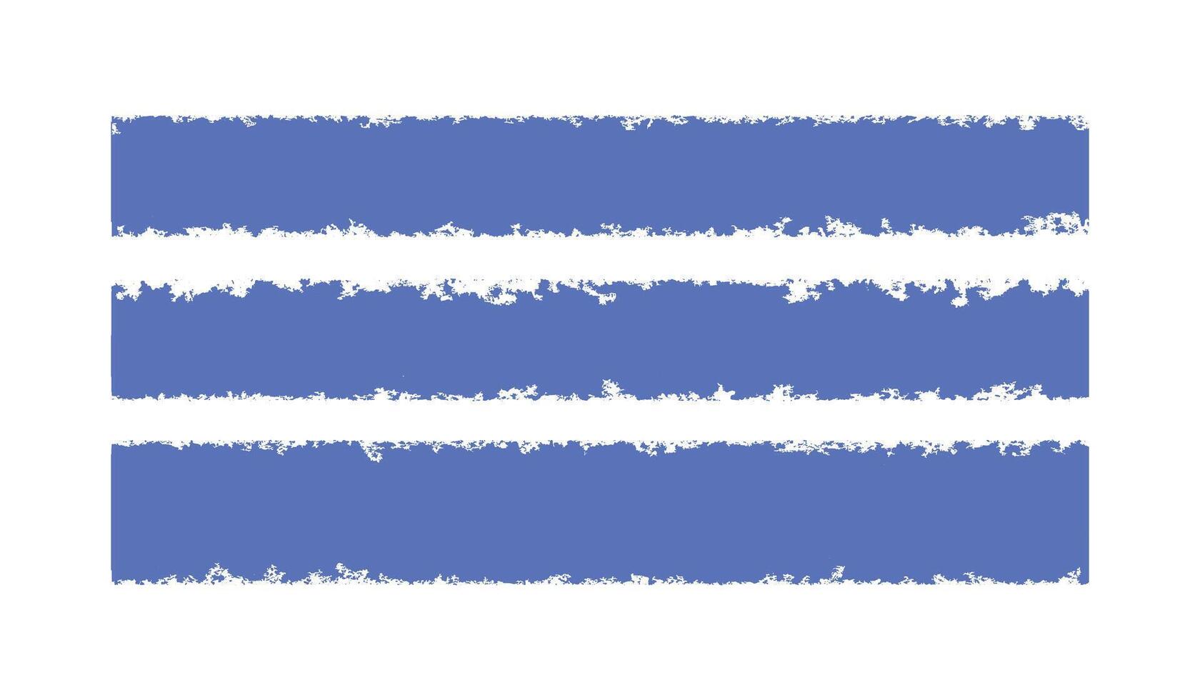 Set of blue grungy effect banners. vector