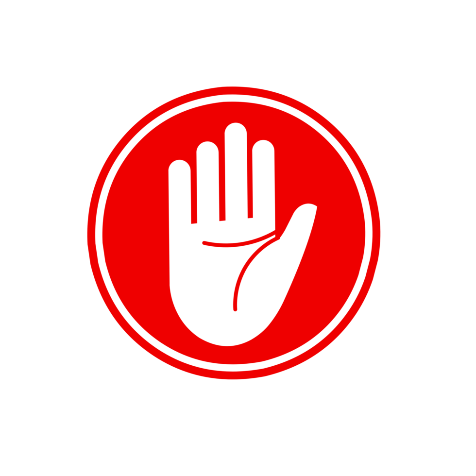 Flat design do not enter sign design png
