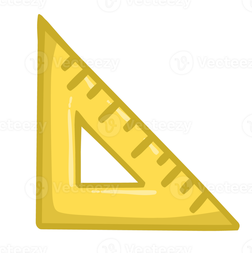 Illustration of Triangle ruller isolated png