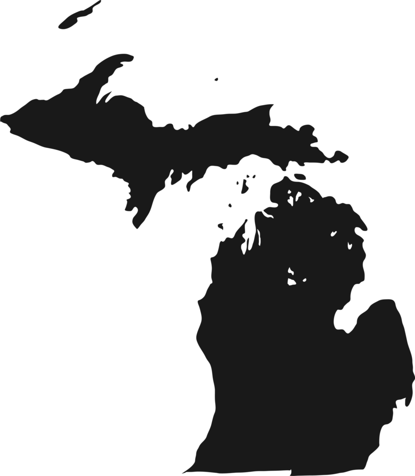 map usa michingan png