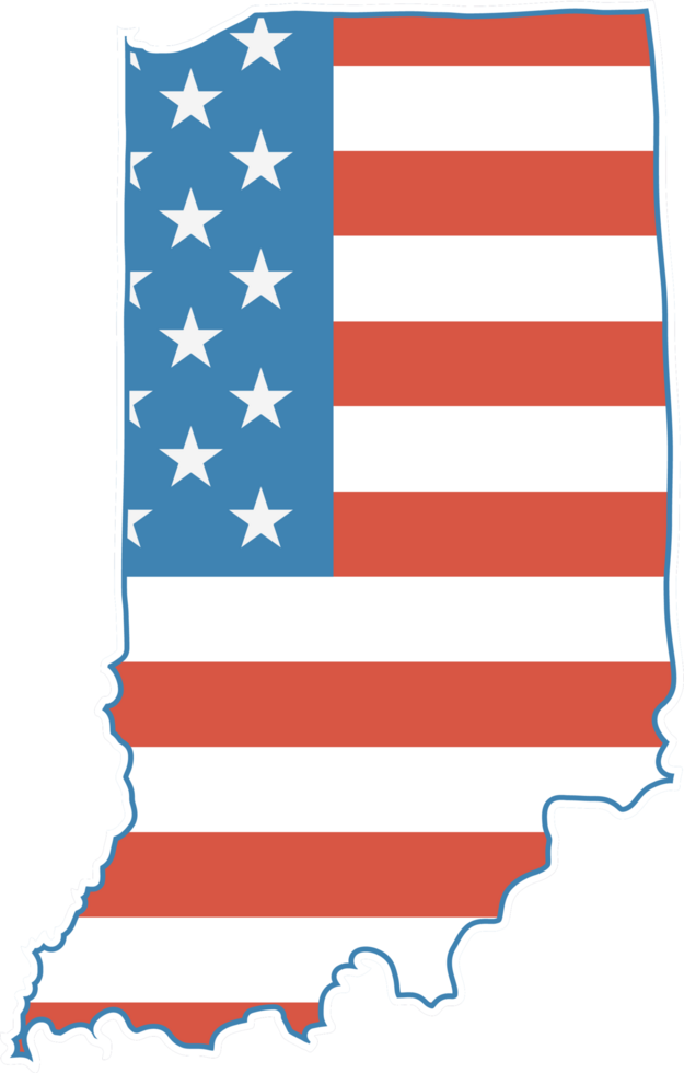 map usa indiana png