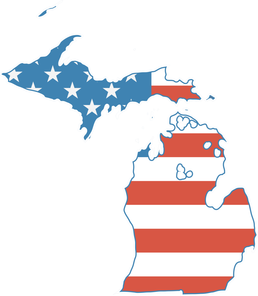map usa michingan png
