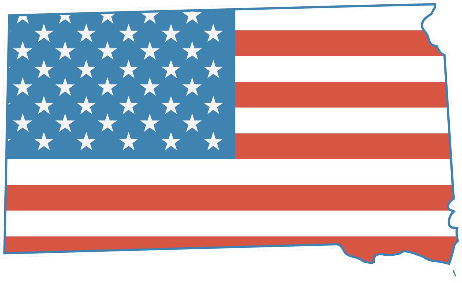 map usa south dakota png
