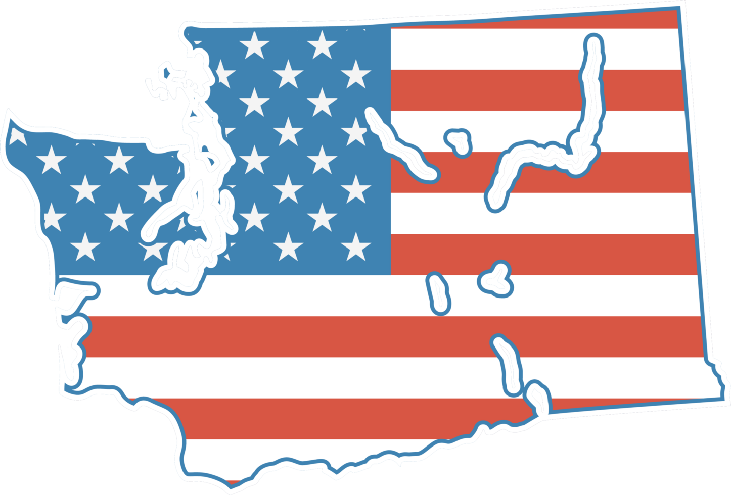 map usa washington png